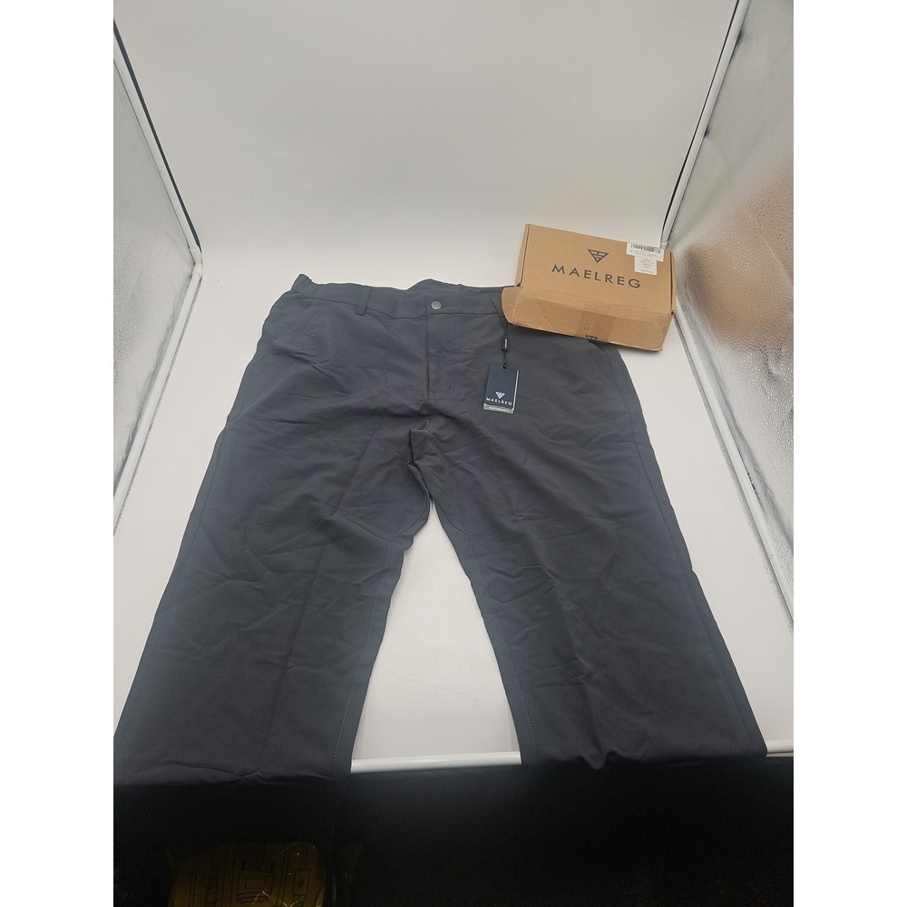 MAELREG Men's Casual Straight-Fit Pants - Navy